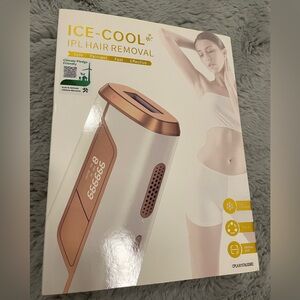 Ice-Cool IPL Hair Removal Device - White and Gold
